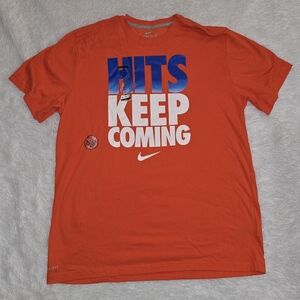 Nike Men's Orange Graphic Tee